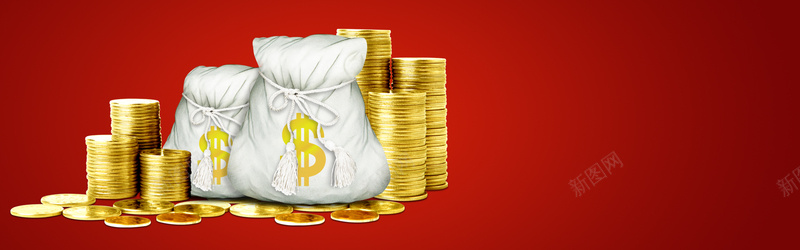 钱袋子金币jpg设计背景_88icon https://88icon.com 钱袋 金币 金融 banner轮播 海报banner 横幅banner背景