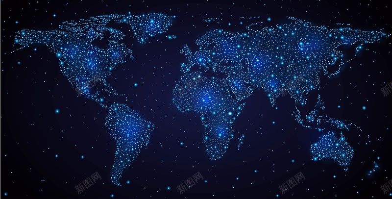 梦幻地图背景矢量素材jpg设计背景_88icon https://88icon.com 蓝色 梦幻 气泡 世界地图 地图海报背景 EPS 科技 科幻 商务