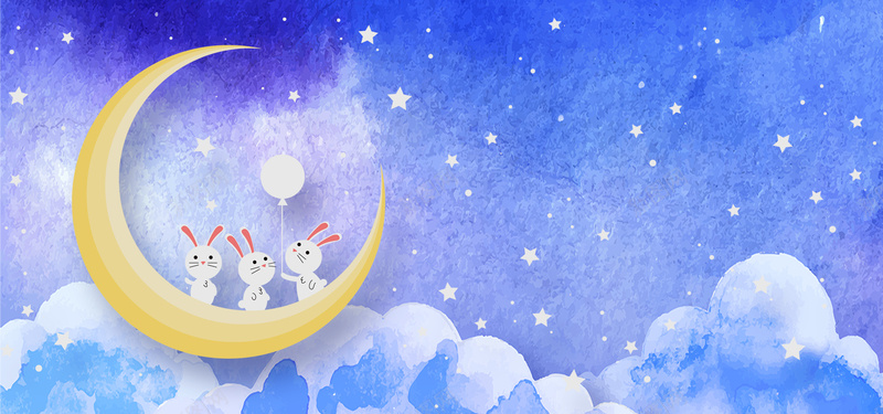 星空梦幻蓝色海报背景bannerpsd设计背景_88icon https://88icon.com 兔子 星空 月亮 气球 云 梦幻 浪漫 卡通 蓝色 可爱 海报 背景 banner