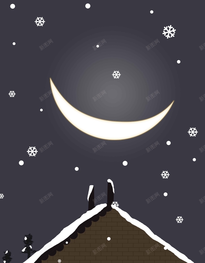 房子黑色唯美夜色微信配图背景jpg设计背景_88icon https://88icon.com 唯美夜色 简约雪景 黑色背景 房子 月亮 卡通房子 微信配图 宣传背景