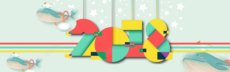 2018时尚卡通电商淘宝bannerpsd设计背景_88icon https://88icon.com 2018 新年 小年 圣诞 元旦 卡通 可爱 清新 中国年 西方年