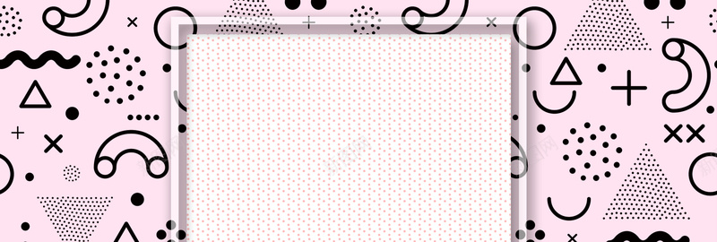 电商女装饰品几何简约促销bannerpsd设计背景_88icon https://88icon.com 促销banner 几何简约 淘宝女装 天猫 饰品 几何促销 波普促销 波点 线条 几何女装背景