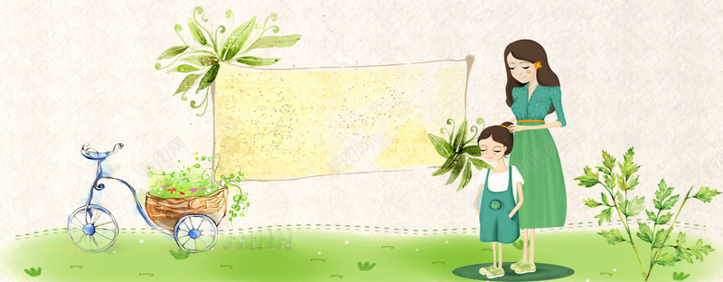 感恩母亲节清新海报bannerpsd设计背景_88icon https://88icon.com 人物线条画 母亲节母爱 母亲节贺卡 母爱主题插画 爱心线条画 母亲节 感恩母亲节 母亲