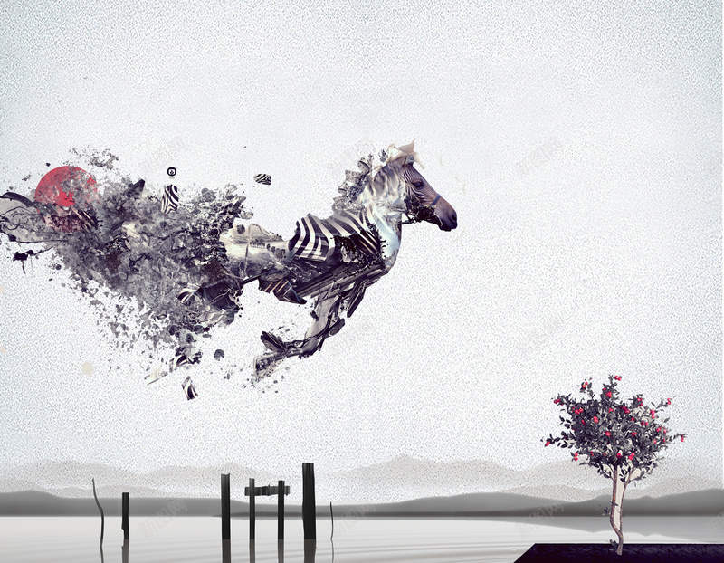 斑马创意创新时尚psd设计背景_88icon https://88icon.com 创意 创新 动感 斑马 时尚 互联网 线条 银色 大气