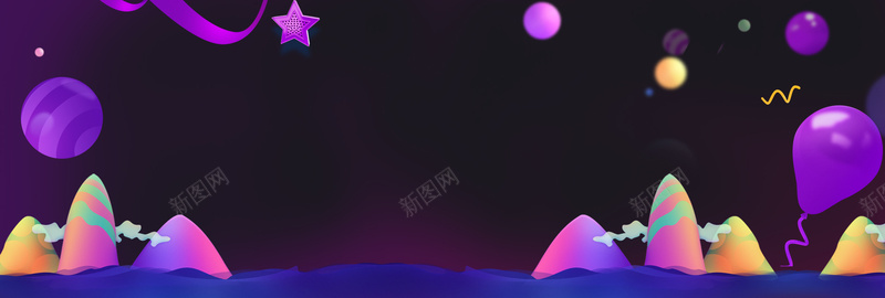 618促销激情狂欢大气bannerpsd设计背景_88icon https://88icon.com 618 年中大促 618大促 66大促 618专场 618购物节 聚划算 漂浮物 促销活动 电商促销