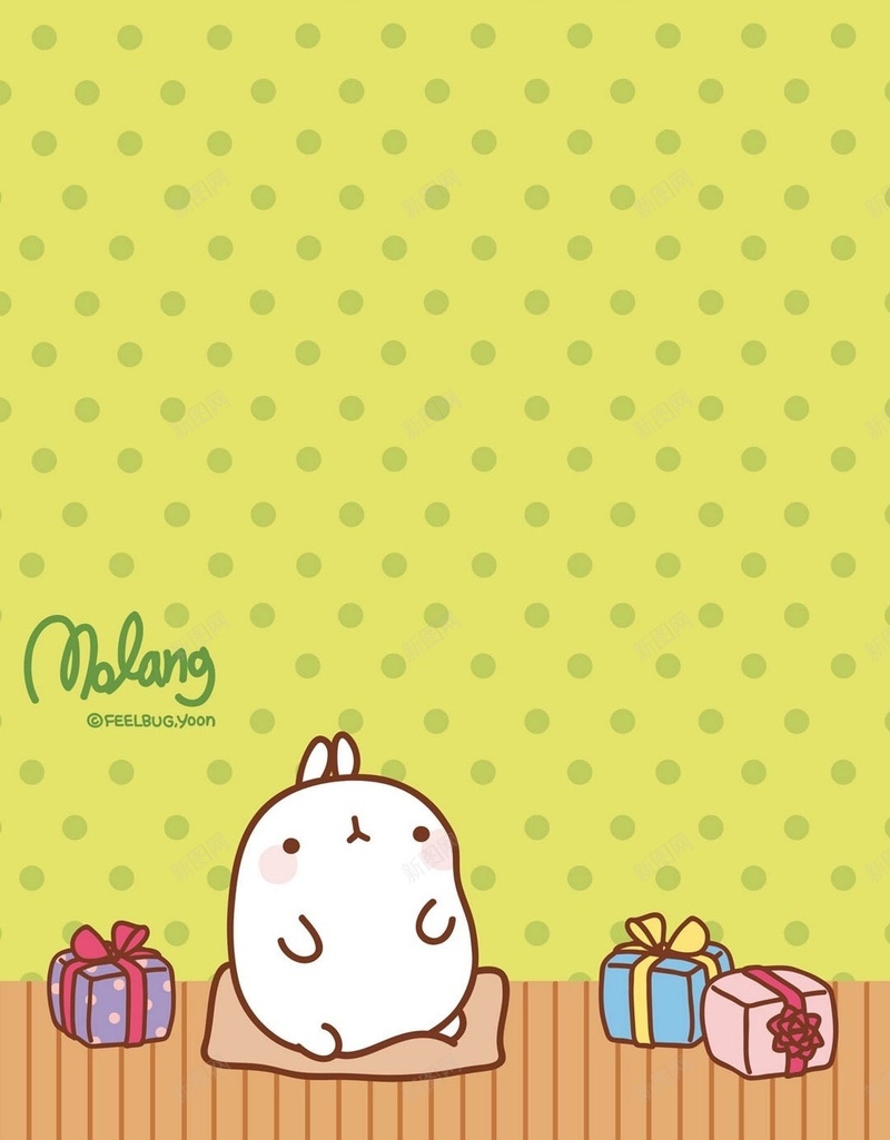 可爱动漫萌兔子H5背景jpg设计背景_88icon https://88icon.com molang 兔子 动漫 可爱 萌 礼物 线条 H5 h5 文艺 小清新 简约