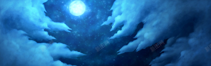 手绘夜晚天空背景jpg设计背景_88icon https://88icon.com 手绘 夜晚 天空 背景 月亮 海报banner 卡通 童趣