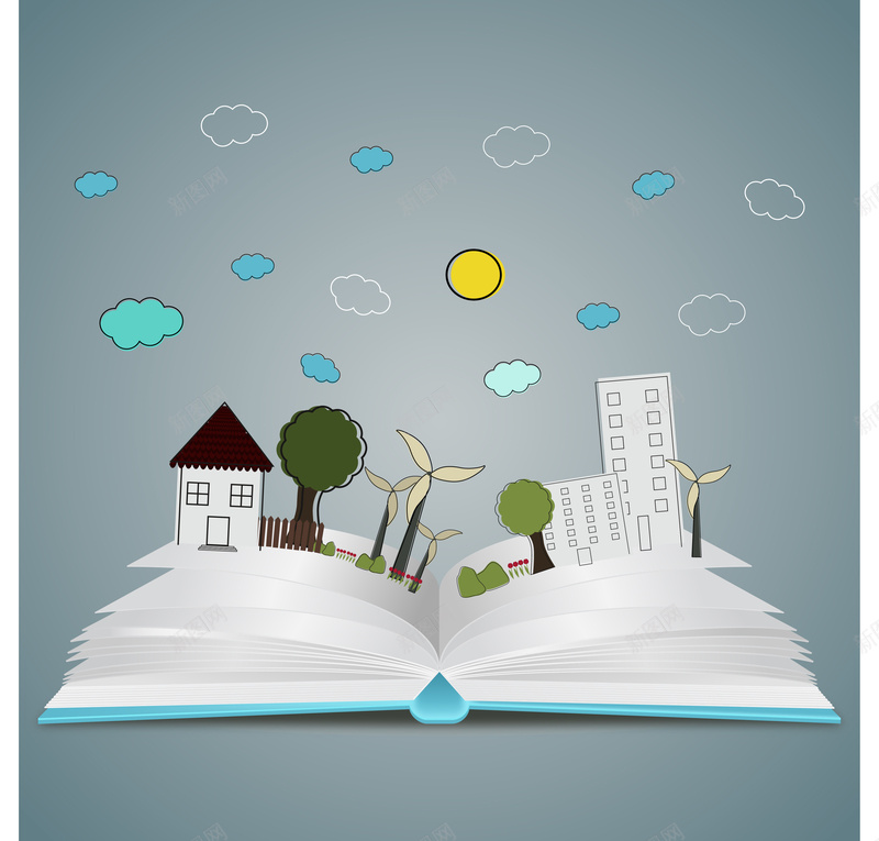 科幻书翻开的书本背景素材图jpg设计背景_88icon https://88icon.com 卡通 趣味 清新 简约 文艺 云朵 房屋 书本素材 科幻背景 翻开的书本背景素材