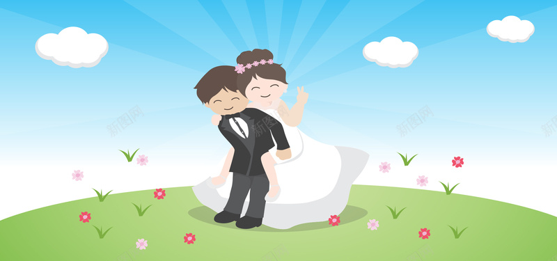 天空婚礼渐变手绘蓝色banner背景psd设计背景_88icon https://88icon.com 婚礼 手绘 结婚 花 草 婚庆天空婚礼 卡通 渐变 蓝天 白云 绿地 素材 背景 广告 设计