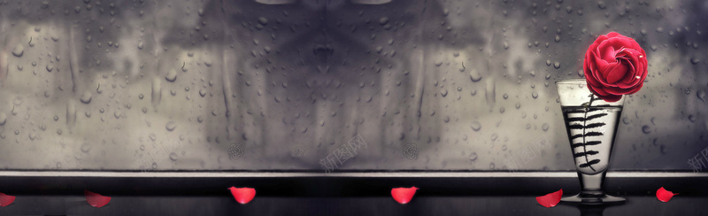 黑白玻璃水珠玫瑰背景bannerpsd设计背景_88icon https://88icon.com 黑白 玻璃 水珠 玫瑰 背景 banner 海报banner 文艺 小清新 简约