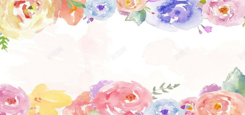 淡彩花朵清新背景jpg设计背景_88icon https://88icon.com 海报banner 浪漫花朵背景 水彩背景 淡彩花朵 清新背景 卡通 童趣 手绘