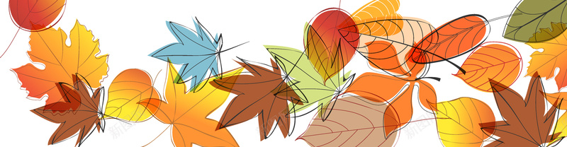 秋天枫叶psd设计背景_88icon https://88icon.com 卡通枫叶 树叶背景 秋天枫叶 小清新 红枫叶 海报banner 质感 纹理