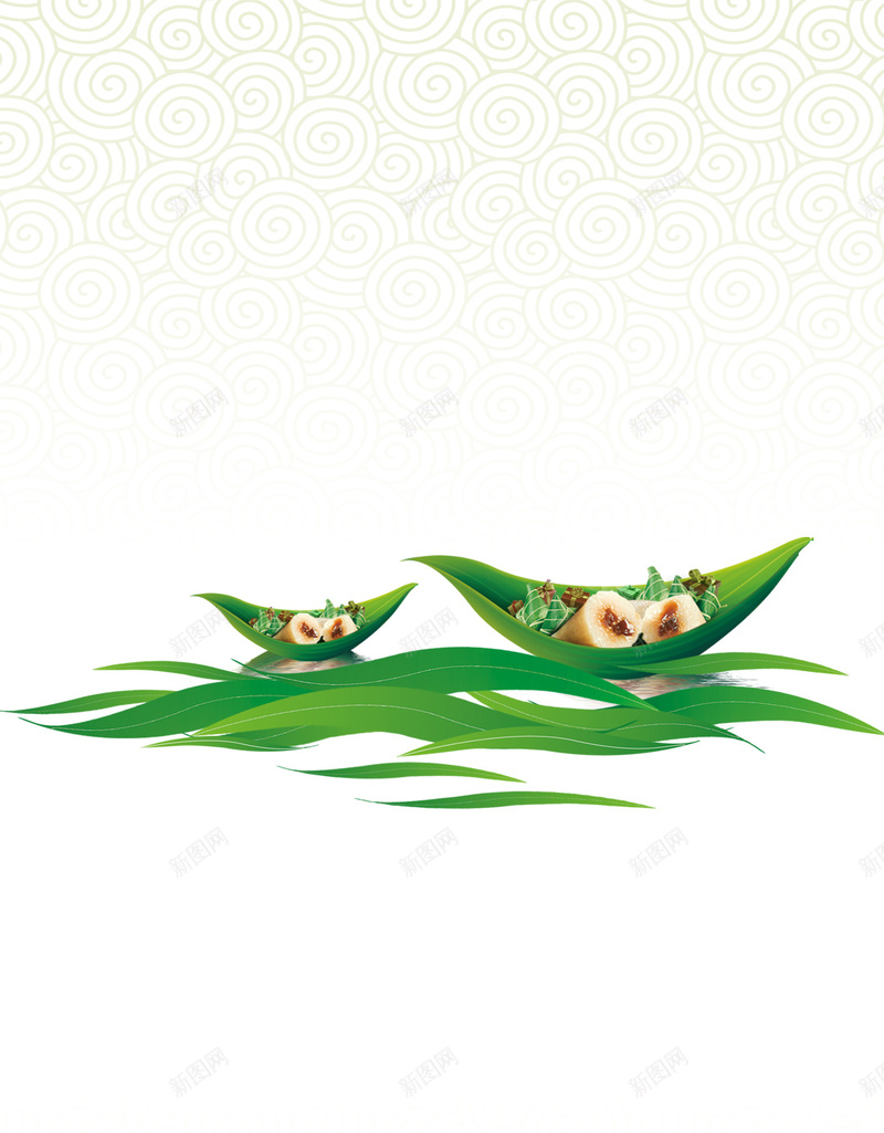 端午节水纹粽子PSD分层H5背景素材jpg设计背景_88icon https://88icon.com 端午节 水纹 竹叶 中国风 简约 粽子 小清新 传统节日 PSD分层 H5背景素材