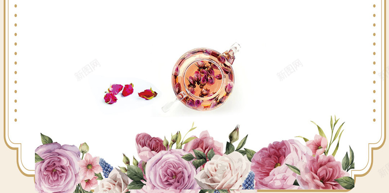 玫瑰花茶国庆促销感恩回馈H5背景素材psd设计背景_88icon https://88icon.com 感恩回馈 玫瑰花茶 限量特惠 促销 国庆 花茶 梦幻 花卉 商业 活动H5背景素材