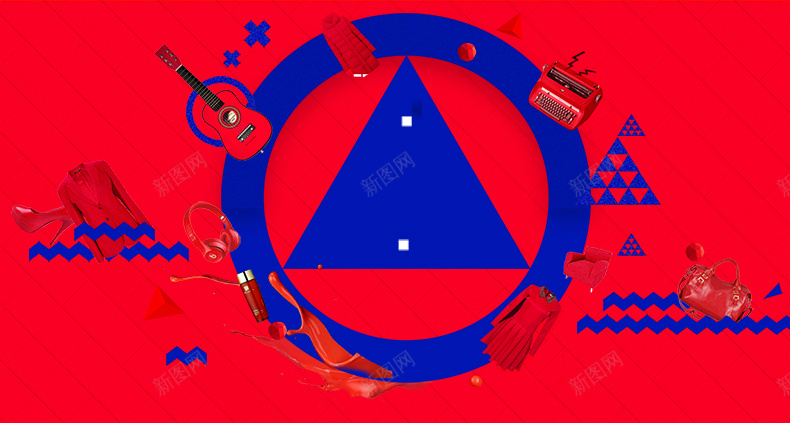 电商酷炫红色背景psd设计背景_88icon https://88icon.com 扁平 多边形 酷炫 商务 背景 促销 详情页 详情页海报 渐变 几何