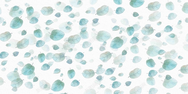 铺满屏幕叶子背景模板psd设计背景_88icon https://88icon.com 叶子 背景 海报 小清新 淡雅 蓝色 简约 创意 平铺