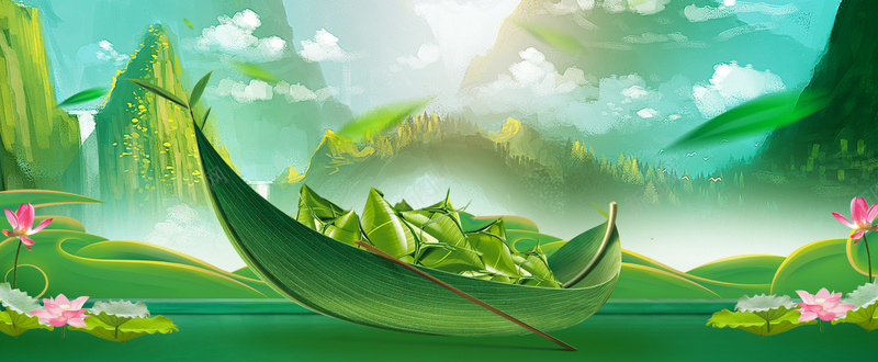 端午节大气荷塘粽叶粽子海报背景jpg设计背景_88icon https://88icon.com 端午节背景 端午节海报 大气背景 大气海报 粽叶背景 粽叶海报 粽子背景 粽子海报 荷塘
