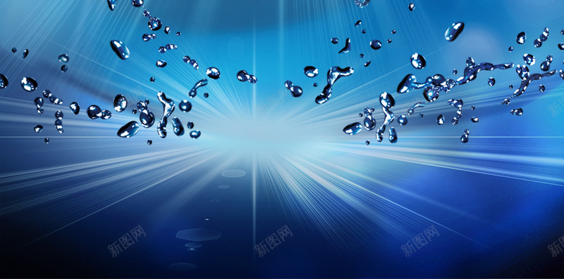 梦幻蓝色化妆品H5背景psd设计背景_88icon https://88icon.com 化妆品 促销 梦幻 水珠 蓝色 H5 光效 h5 浪漫