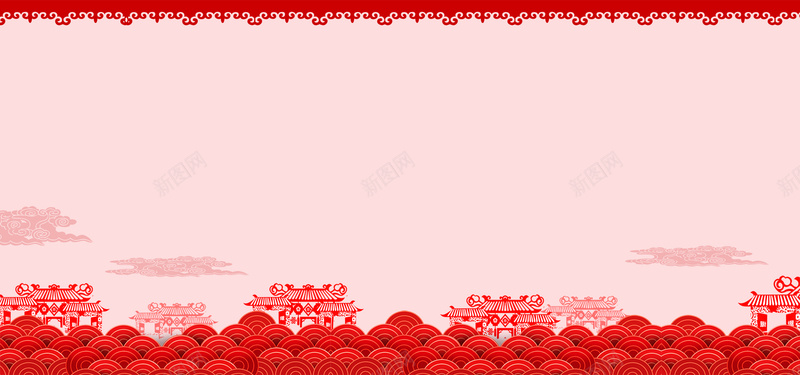 新年春节红色简约花纹剪纸banner展板psd设计背景_88icon https://88icon.com 新年 春节 简约 红色 纹理 剪纸 banner 展板 城市