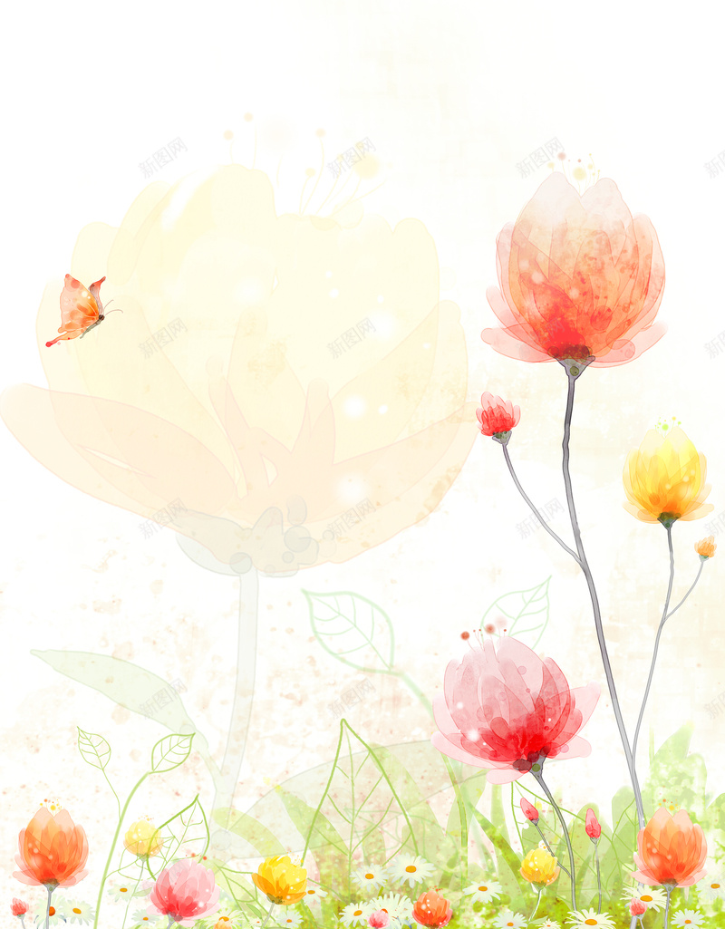 水彩手绘花绿植白色小清新印刷背景jpg设计背景_88icon https://88icon.com 水彩 手绘 花 绿植 白色 小清新 印刷背景 卡通 童趣