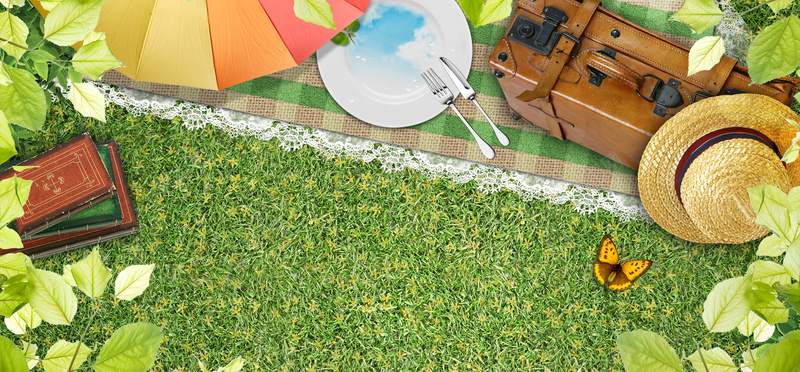 淘宝清新草地雨伞草帽树叶野餐海报背景jpg设计背景_88icon https://88icon.com 树叶 清新 草地 草帽 雨伞 野餐 海报 背景 简约