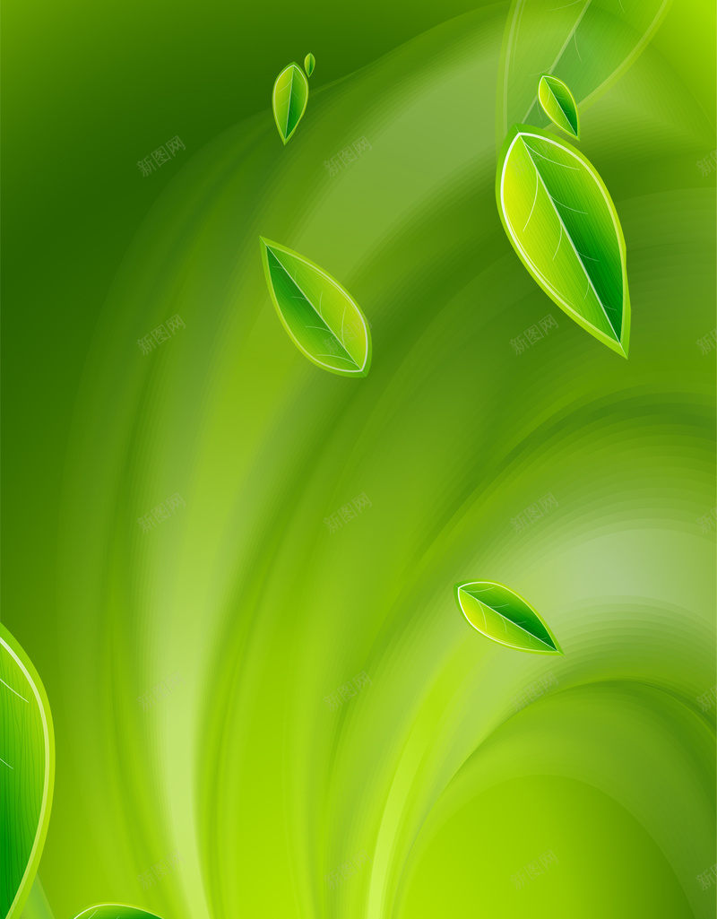 绿色树叶清新水珠H5背景素材psd设计背景_88icon https://88icon.com 树叶 水珠 清新 绿色 风景 H5背景 波纹 漩涡 绿叶