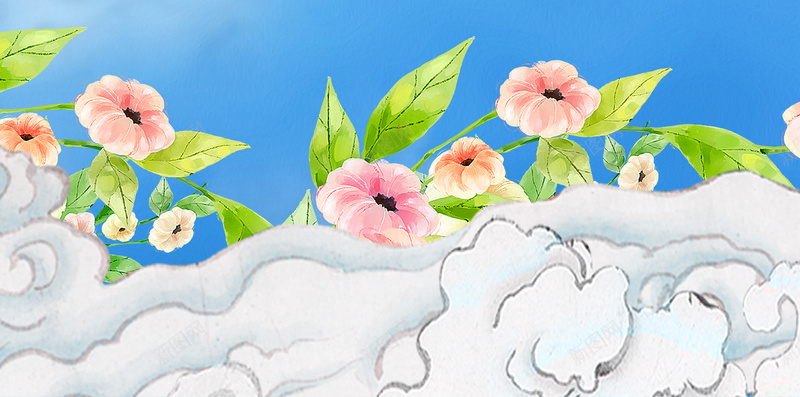 二十四节气之春分H5手绘海报背景分层下载psd设计背景_88icon https://88icon.com 二十四节气 24节气 春分 春天 蓝天 手绘 彩绘 花朵 云朵 燕子 小鸟 绿叶 h5背景 psd