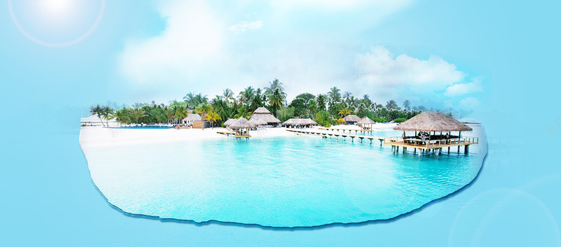 浪漫唯美旅行背景psd设计背景_88icon https://88icon.com 浪漫 唯美 淡雅 蓝色 旅行 旅游 三亚 海滩 度假村 海报banner 梦幻