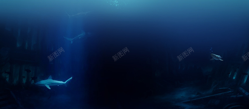 深海海底渐变蓝色景色背景jpg设计背景_88icon https://88icon.com 梦幻背景 海底世界 小清新 文艺 鲸鱼 海瑟背景 简约 几何 素材 广告 设计 背景 蓝色鲸鱼