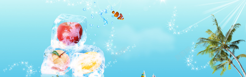 水果背景banner背景图片 水果背景banner背景