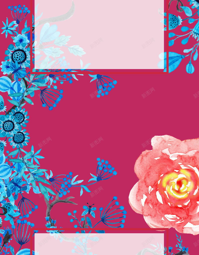 玫瑰半透明彩色植物手绘中国红水彩广告背景psd设计背景_88icon https://88icon.com 水彩彩色 紫色神秘 广告 植物 紫色 水彩植物 植物水彩 彩色 水彩 透明