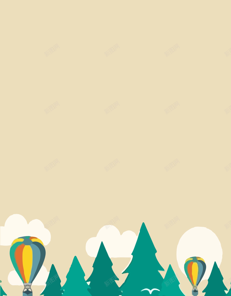 风景扁平黄色广告海报H5背景psd设计背景_88icon https://88icon.com 广告 扁平 海报 素材 风景 黄色背景 热气球 H5背景素材