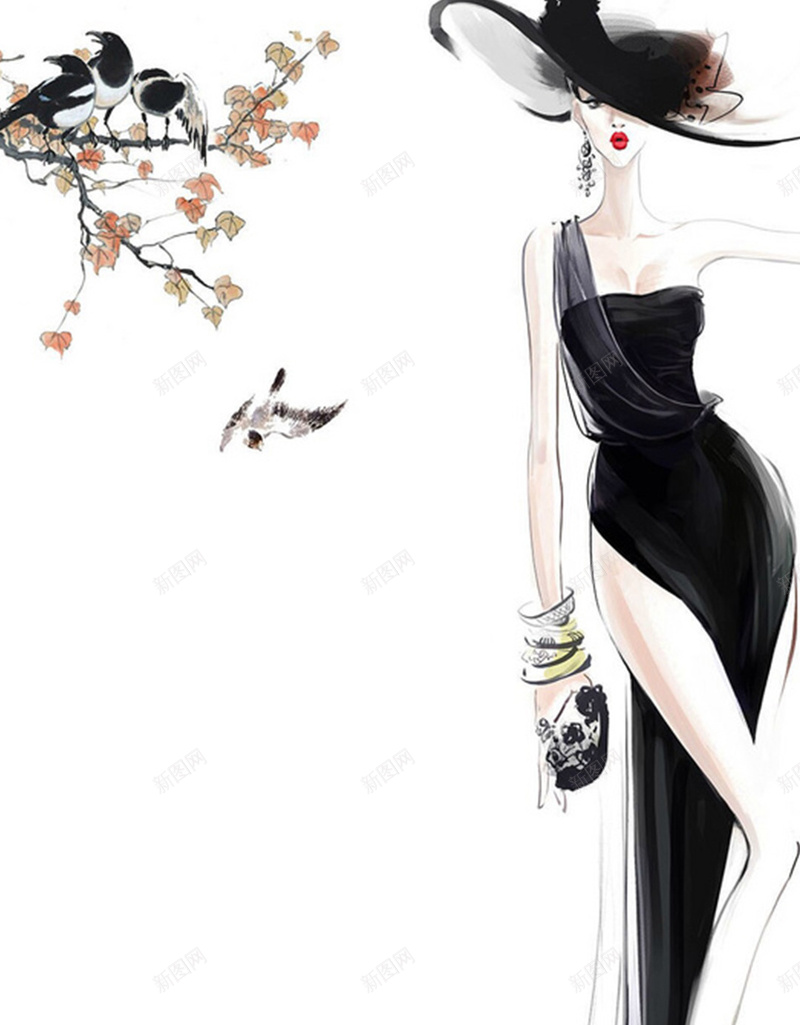 时尚女郎H5图jpg设计背景_88icon https://88icon.com 时尚 女郎 模特 服装 古典 唯美 时尚女郎H5素材 时尚女郎 浪漫 梦幻