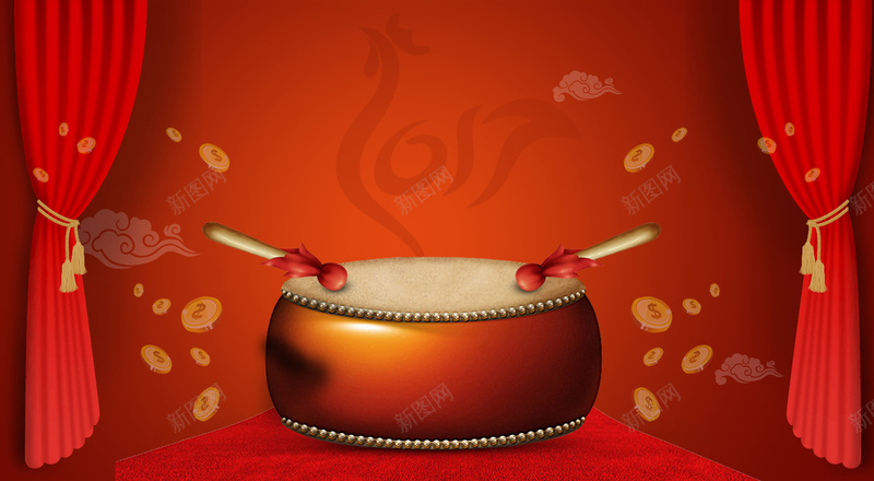 红色打鼓帷幕热闹年货活动促销海报背景素材psd设计背景_88icon https://88icon.com 帷幕 钱币 红色背景 年货素材 办年货 打鼓 年货氛围 年货陈列 新年促销 年货活动 海报背景 激情