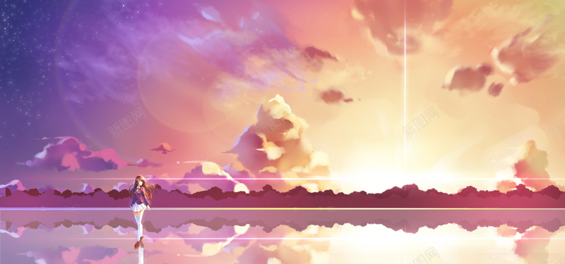 卡通人物风景背景jpg设计背景_88icon https://88icon.com 人物 卡通 天空 背景 风景 海报banner 童趣 手绘