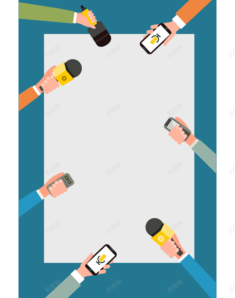 采访手绘印刷背景jpg设计背景_88icon https://88icon.com 采访 手绘 简约 蓝色背景 几何图形 录音 采访素材 印刷背景