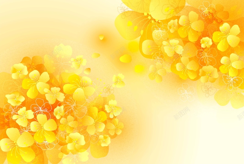 黄色梦幻花朵jpg设计背景_88icon https://88icon.com 梦幻 花朵 黄色 PPT