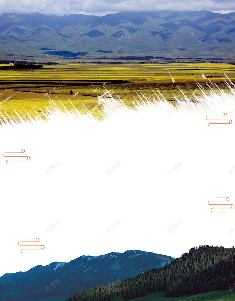 邂逅新疆旅游行业psd设计背景_88icon https://88icon.com 新疆旅游 旅游行业 唯美 新疆 草原 草地 平面设计 分层文件 PSD源文件 150PPI
