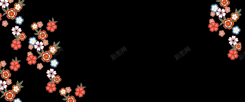 和风日式花朵图案jpg设计背景_88icon https://88icon.com 海报banner 文艺 小清新 简约 和风日式花朵图案