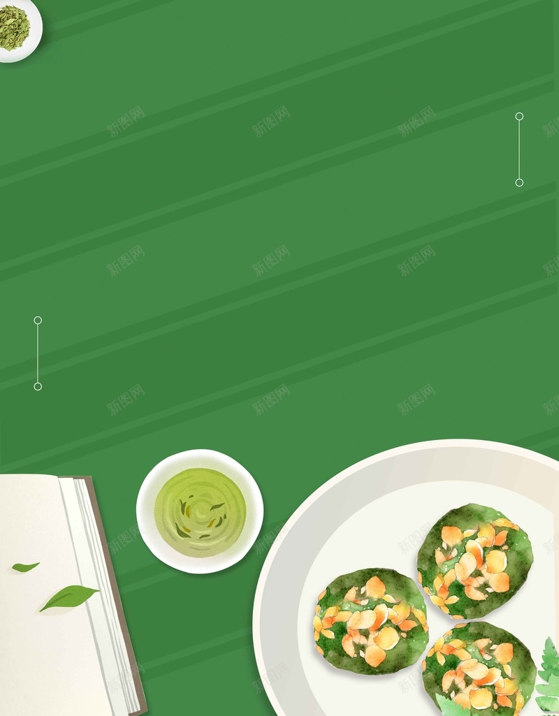 清明节青团简约清新绿色食物背景jpg设计背景_88icon https://88icon.com 清明节 清新 简约 绿色 青团 食物 节日 背景