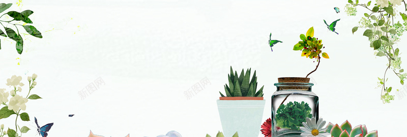 淡绿色小清新花朵多肉绿色植物bannerjpg设计背景_88icon https://88icon.com 小清新 淡绿色 多肉 绿色 花朵 植物 电商 淘宝 banner