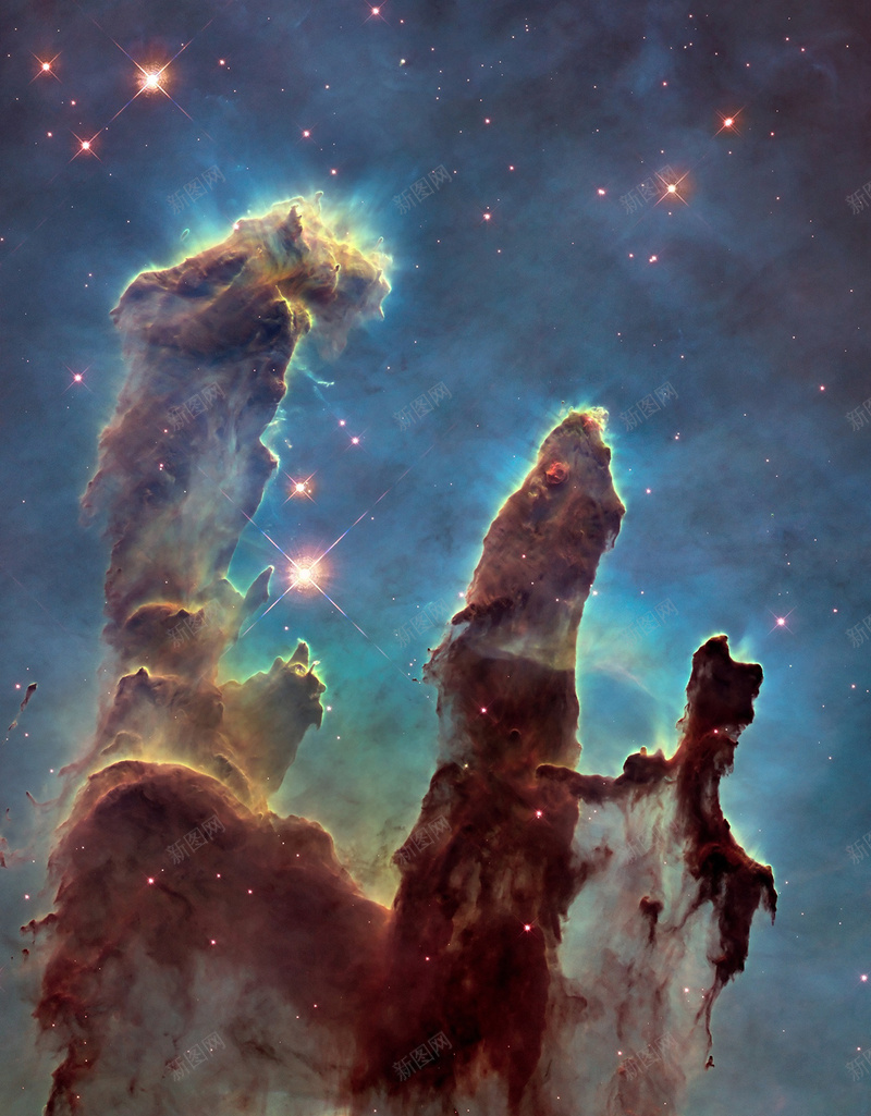 创生之柱jpg设计背景_88icon https://88icon.com 空间 宇宙 气 星星 尘 创生之柱 紫外线 美国航空航天局 哈勃太空望远镜 望远镜 鹰状星云 唯美 H5 h5 星空 星云 星海 星际 摄影 风景
