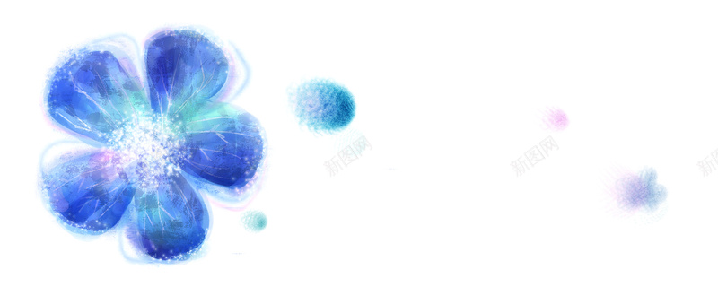蓝色花朵背景psd设计背景_88icon https://88icon.com 美容banner 化妆品banner 美容网站 美容医院 唯美花朵 蓝色花朵 海报banner 浪漫 梦幻