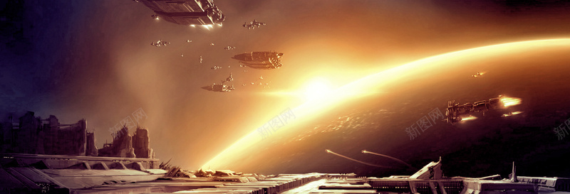 宇宙飞船bannerjpg设计背景_88icon https://88icon.com 海报banner 星云 星海 星空 星际 星际星球太空宇宙科幻 大气