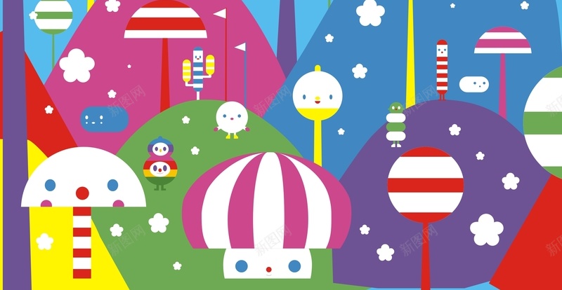 扁平风格六一儿童节矢量背景素材jpg设计背景_88icon https://88icon.com 扁平素材 六一节海报 儿童节素材 卡通素材 童趣海报