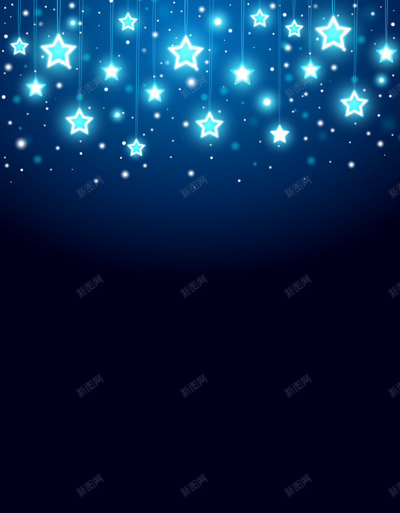 星星浪漫蓝色背景图jpg设计背景_88icon https://88icon.com 圣诞 开心 星星 浪漫 蓝色 梦幻