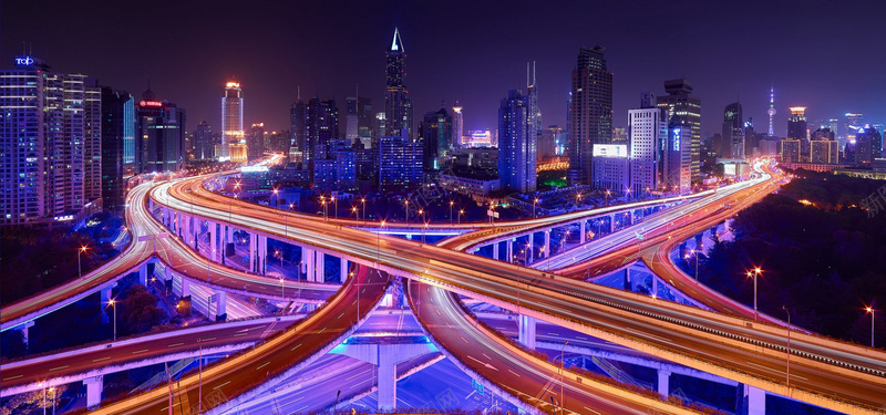 城市夜景背景图jpg设计背景_88icon https://88icon.com 城市 夜景 背景 高架 灯光 海报banner 摄影 风景