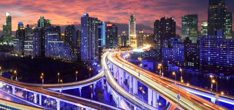 城市夜景高清图背景图片 城市夜景高清图背景