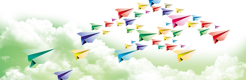 放飞梦想纸飞机背景bannerjpg设计背景_88icon https://88icon.com 海报banner