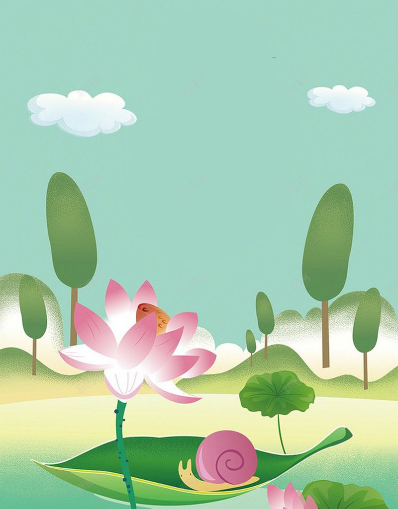 夏至季节风景美图psd设计背景_88icon https://88icon.com 小清新 季节 时光 简约 节气 颜色 文艺 浪漫 卡通 风景
